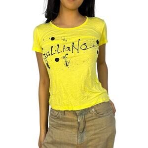 John Galliano Sprayed Spellout Top